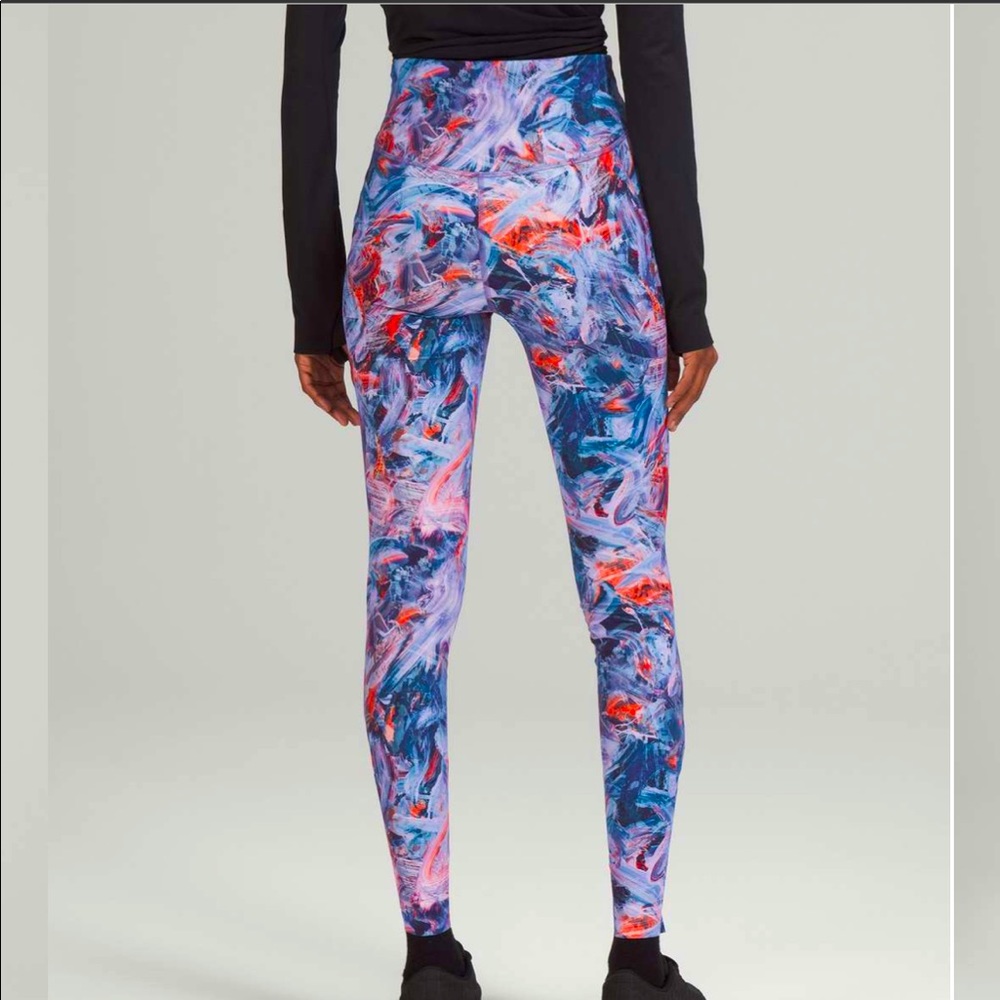 NWT 🪁 size 10 28” Base Pace High Rise Brushed Running Tight Atmospheric Purple
